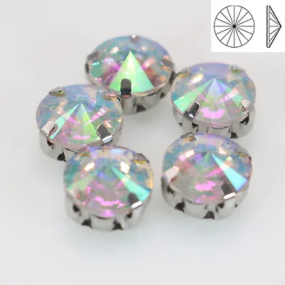 Craft Clear AB Crystal Round Rivoli Sewing Rhinestones Gems Rose Montees Beads • $2.81