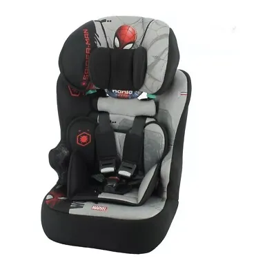 Nania Spiderman Race I Group 1/2/3 From 9M-12Yrs (79-140cm)  Car Seat Brand New • £69.99