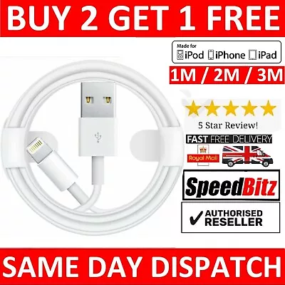 £4.19 • Buy Fast Charger Sync USB Cable For Apple IPhone 5 6 7 8 X XS XR 11 12 13 Pro IPad