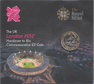 £2 Coin Brilliant Uncirculated Handover To Rio 2012 Olympics Pack Royal Mint • £39.03