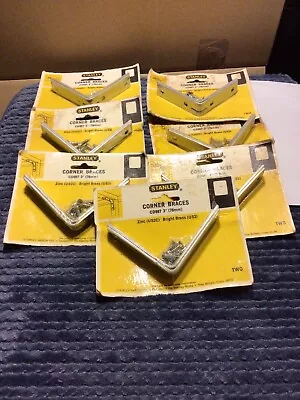 Stanley CD997 Corner Braces 3-Inch Zinc Plated Lot Of 14 Braces New Old Stock • $8