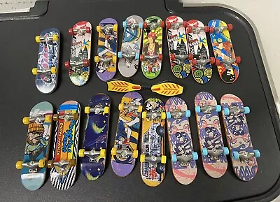 Vintage Fingerboards Tech Deck Style Lot Of 17 Cool Graphics Mini Skateboards • $23.99