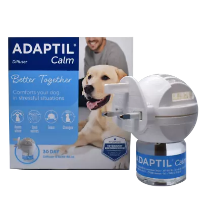 Adaptil Dog Calming Diffuser & Refill Stress Relief Anxiety Plug In Pheromone • £28.59
