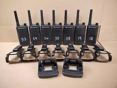 LOT Of (7) Motorola RMU2040 4-Channel Wireless UHF Two-Way Business Radio ✔✔✔✔ • $456