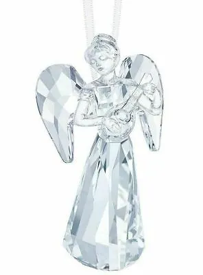 $159 • Buy New Swarovski Crystal Christmas Angel Ornament Lute AE 2018 #5397776
