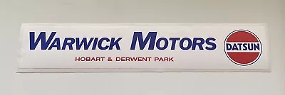 Warwick Motors Datsun Dealer Sticker 70s 80s Etc Retro Old School • $28