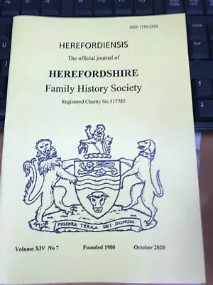HEREFORDIENSIS Herefordshire Family History Society Journal October  2020 FRPOST • £7.99