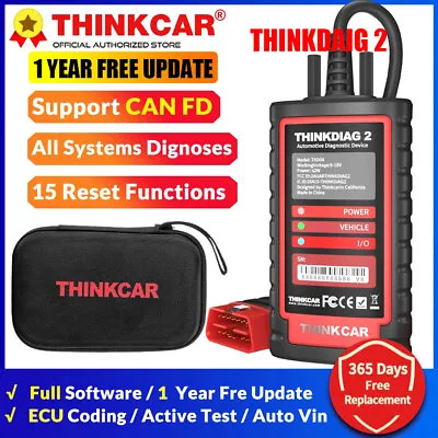 Thinkcar THINKDIAG 2 OBD2 Car Scanner Bidirectional Diagnostic Tool Code Reader • $129