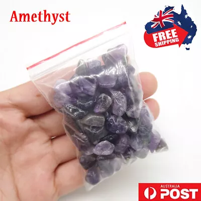 Natural Amethyst Crystal Chips Purple Gemstone Polished Stones - 50g Bulk Lot • $6.95