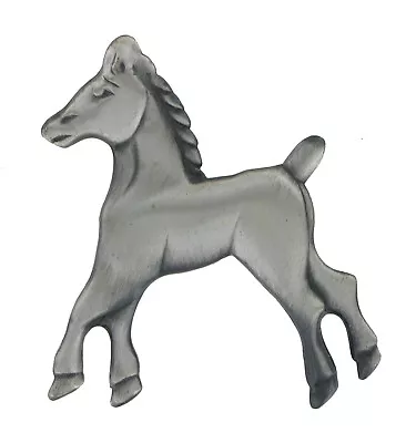 Vintage Animal Pet Horse Pin Brooch Silver Tone 1 1/4  • $11.04
