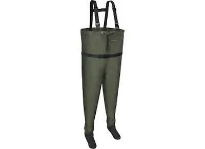 NEW Allen Fox River Stockingfoot Chest Waders XXL Mens Shoe Size 12-14 Green 2XL • $47.45