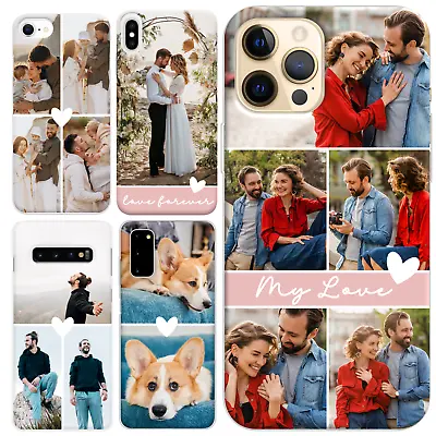 Custom Photo Collage Phone Case Cover Personalised Picture For Samsung & IPhone • £6.99
