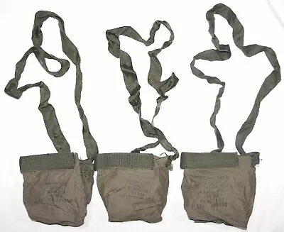 Lot Of 3 M-60 Mg 100rd Belt Cloth Ammo Banoleers W/ Shoulder Straps • $3.99