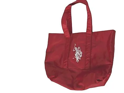 U.S. Polo Assn Womens Handbag Red Embroidered Polo Horses Straps • $28