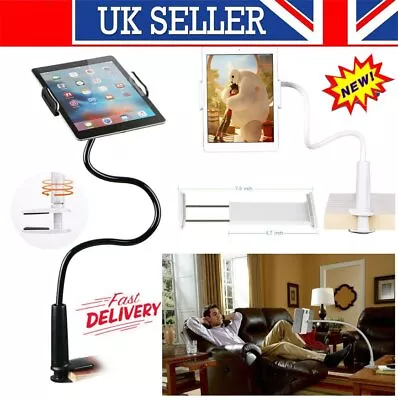 360o Lazy Bed Gooseneck Desk Mount Stand Holder For IPad Samsung Android TableRY • £12.80