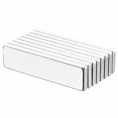 2 X 1/2 X 1/8 Inch Powerful Neodymium Rare Earth Bar Magnets N52 (8 Pack) • $26.99