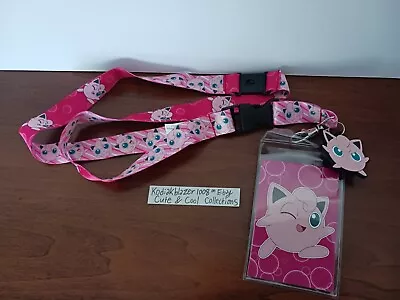 Pokemon Jigglypuff Lanyard ID Holder Indigo League Kanto Sun & Moon Horizons • $12.99