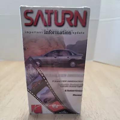 Saturn VHS Video Cassette Tape General Motors Important Information Update Rare • $24.99