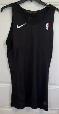 Nike Pro Dri Fit NBA Team Player Issue Compression Tank XL Black 880804-010 • $49.95