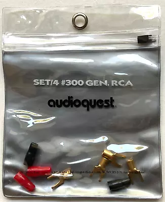 AudioQuest Premium Series P8MG Multi-Size Gold Spade Lugs - Set Of 4 • $19.98