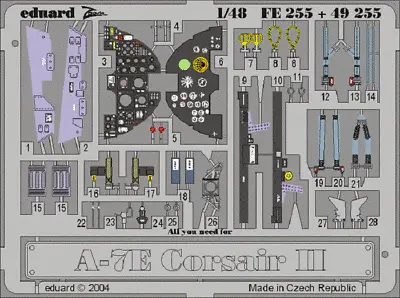 Eduard FE255 1/48 A-7E Corsair II For Hasegawa • $11