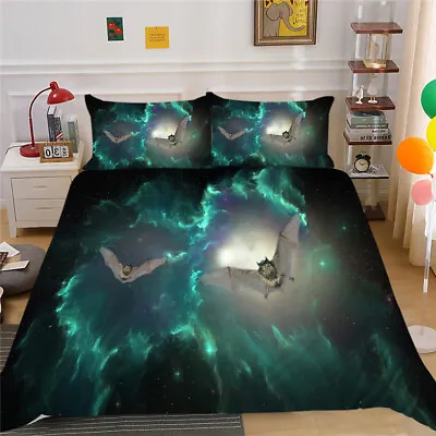 Interstellar Bat Quilt Cover Set Full Queen Quilt/Doona Cover Pillowcase • $21