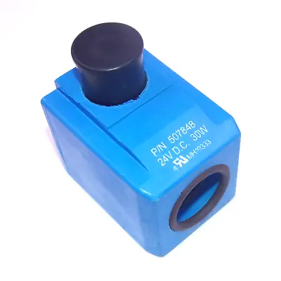 Vickers 24VDC 30W 3-Prong DIN Solenoid Valve Coil 507848 • $49.99