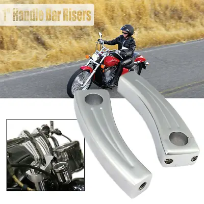 1  Motorcycle Handle Bar Risers Clamp For Yamaha V Star 650 950 1100 1300 • $55.99