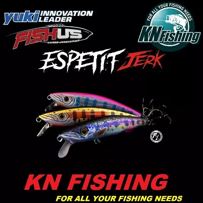 FISHUS LURENZO ESPETIT JERK 85SP Jerkbait Hard Minnow Suspending Lure 80mm 8.6gr • $23.50