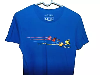 PAC-MAN T-Shirt Blue Teen Youth Boy's  Size Medium • $7.50