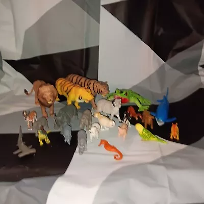 Set Of 23 Random Plastic Animals Miniatures • $6