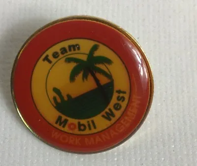 VTG Team Mobil West Lapel Pin Badge Best In West Palm Tree Cactus Oil Gas • $27.99