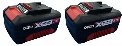 TWIN PACK - Ozito Power X Change 18V Li-ion 4Ah /4Amp Battery Spare Replacement • $229