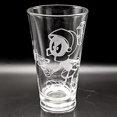 MARVIN THE MARTIAN Engraved Pint Glass | Inspired By Looney-Tunes | Collect T... • $41.22