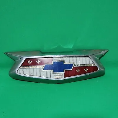 $100.03 • Buy 1950's CHEVY BELAIR BOWTIE Original Vintage Metal Chrome Car GRILLE Emblem Badge