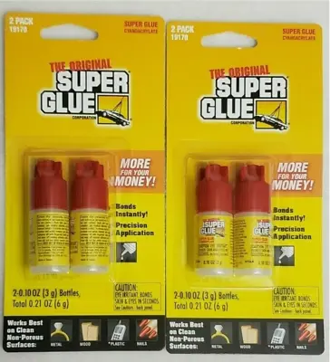 NEW! Lot Of 2x MULTI USE SUPER GLUE The Original 2 Pack - USA Seller 4x Units • $8.99