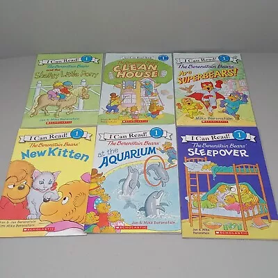 Lot Of 6 I Can Read! Beginning 1 Reading Berenstain Bears Scholastic PB Books • $9.87