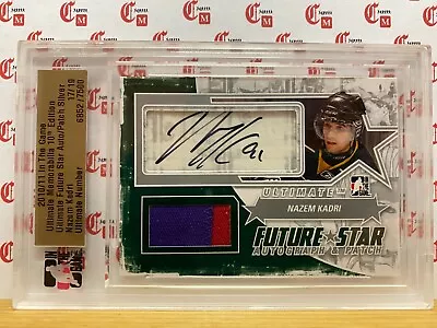 Nazem Kadri - 17/19 ROOKIE Patch Auto - 2010/11 ITG Ultimate Memorabilia ON CARD • $55.19