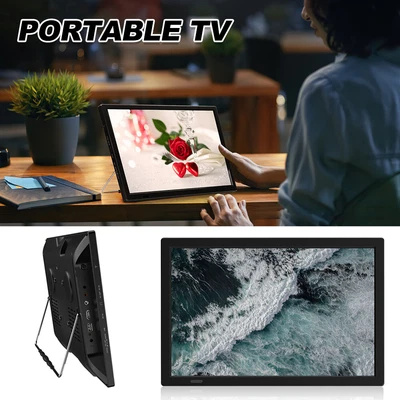 £129.99 • Buy 15.4  Inch 12V Volt Portable 1080P HD TV Freeview HDMI Digital Television Player