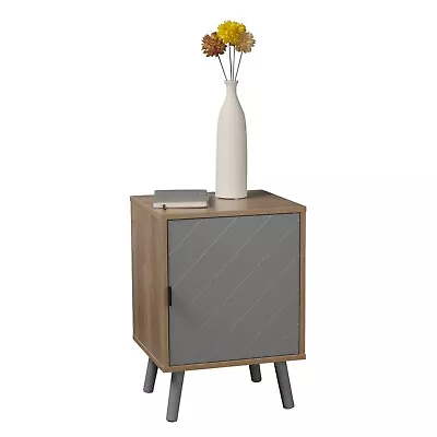 Hanover 1 Door Modern Lined Wooden Bedroom Bedside Cabinet Nightstand Side Table • £34.99