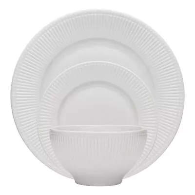 Porto - Parlour Fine Porcelain 12pc White Dinner Set • $39.95