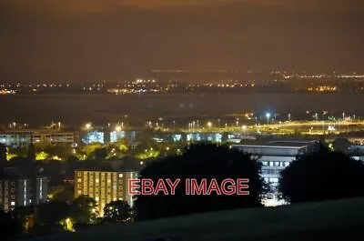 £1.85 • Buy Photo  Portsmouth Night View From Portsdown Hill Looking Across To The Water And
