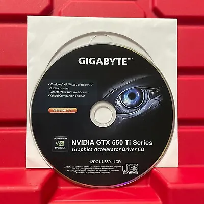 Gigabyte Nvidia GTX 550 Ti Series Replacement Graphics Accelerator Driver CD • $13.49