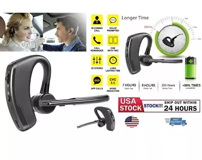 Wireless Bluetooth Handsfree Earphone Earbud Headset For IPhone Samsung MOTO V8 • $9.99