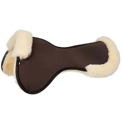 Acavallo Close Contact Memory Foam Full Sheepskin Half Pad - Brown/Natural • $315