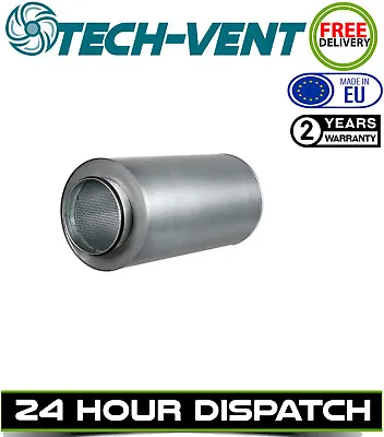 Ducting Silencer Noise Reduction Acoustic Ventilation Fan Solid Muffler • £29.99