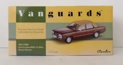 Vanguards Va11900 Ford Cortina Mkiv 2.0 Ghia Roman Bronze Mint Boxed 1:43. • £39.99