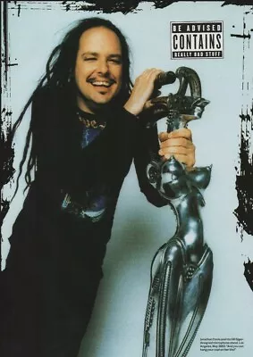 Korn - Jonathan Davis LA 2002  - Full Size Magazine Advert • £5.99