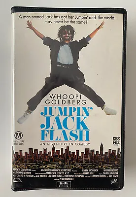 Jumping Jack Flash [VHS] CBS Fox Video 1986 Whoopi Big Box Ex-Rental Tape VGC • $27.95