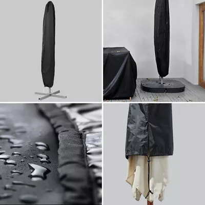 Harrier Cantilever Parasol Cover [3m] | 100% WATERPROOF Garden Umbrella Shield • £18.99